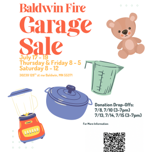 Baldwin Fire Garage Sale